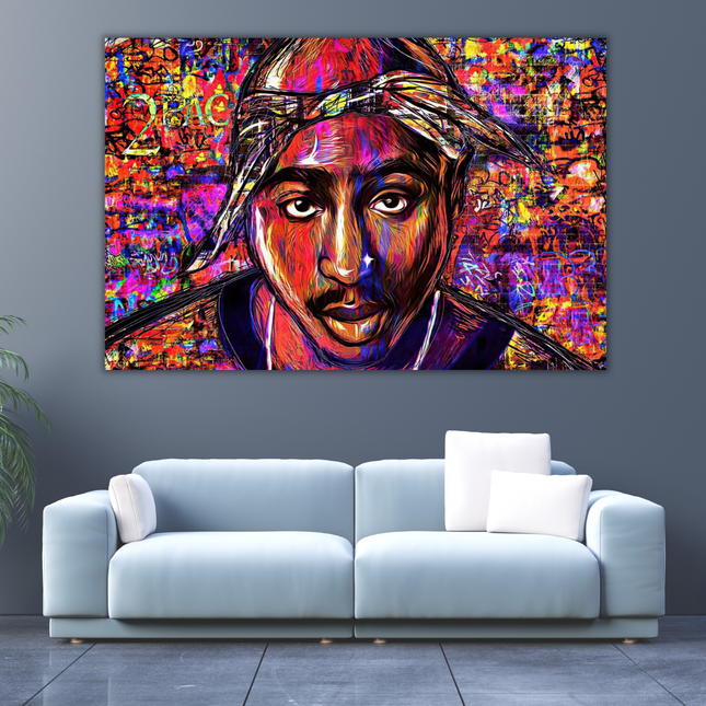 ChandelierDecor - TuPac Graffiti Canvas Art - Limited Edition Street Art