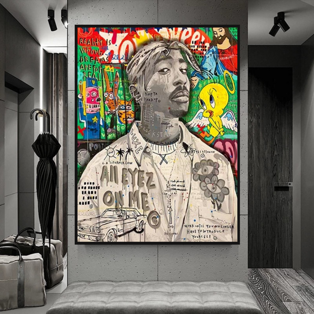 ChandelierDecor - TuPac Rapper Singer Canvas Wall Art
