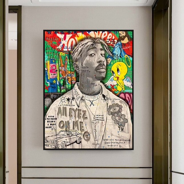 ChandelierDecor - TuPac Rapper Singer Canvas Wall Art