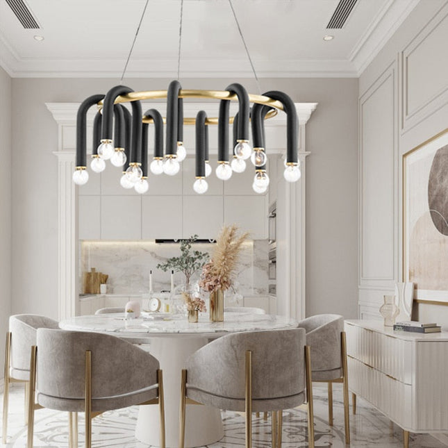 ChandelierDecor - U Shape Tube Chandelier - Exclusive Lighting Fixture