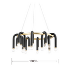 Rond 100cm - 18 Lumières / Blanc froid