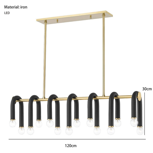 ChandelierDecor - U Shape Tube Chandelier - Exclusive Lighting Fixture