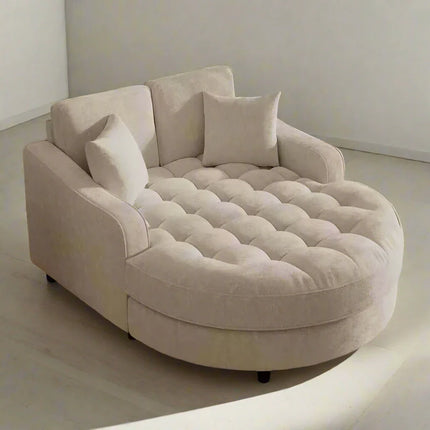 ChandelierDecor-Upgraded Chesterfield Modern Sofa – Tufted Chaise Lounge