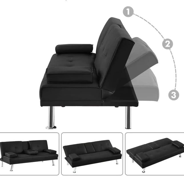 Futon Convertible Sofa Bed Sleeper Couch-Sofa Set