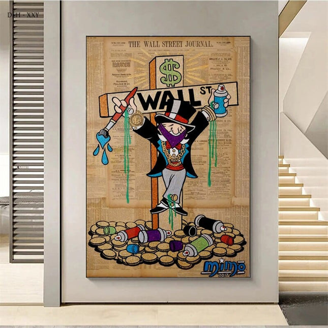 ChandelierDecor - Vintage Alec & Richie Starry Sky Canvas Wall Art