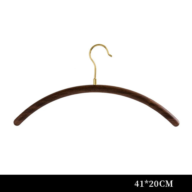 ChandelierDecor - Vintage Half-Round Walnut Wood Hanger – Retro Style