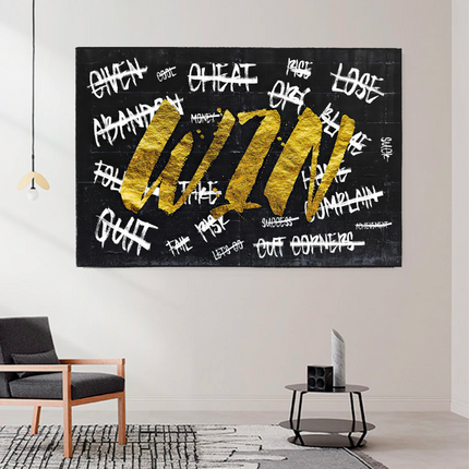 ChandelierDecor - WIN Motivational Canvas Wall Art