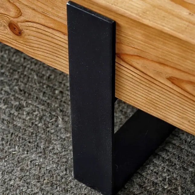 ChandelierDecor - Wabi‑sabi Minimalist Pine Coffee Table