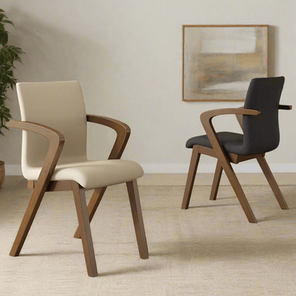 Walnut Wood Arch Dining Chairs – 3 Elegant Walnut Finishes