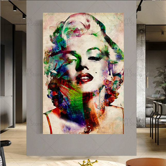 ChandelierDecor - Water Colours - Marilyn Monroe Canvas Wall Art