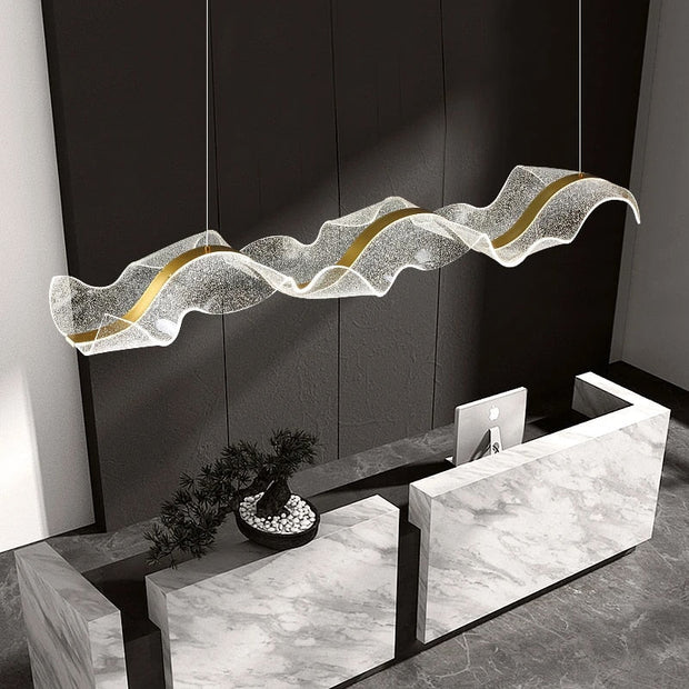 ChandelierDecor - Wave LED Hanging Light for Dining and Kitchen Island