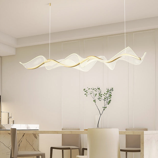 ChandelierDecor - Wave LED Hanging Light for Dining and Kitchen Island