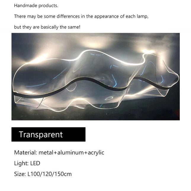 ChandelierDecor - Wave LED Hanging Light for Dining and Kitchen Island