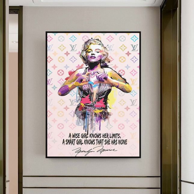 ChandelierDecor - Wise Girl: Marilyn Monroe Pop Icon Wall Art