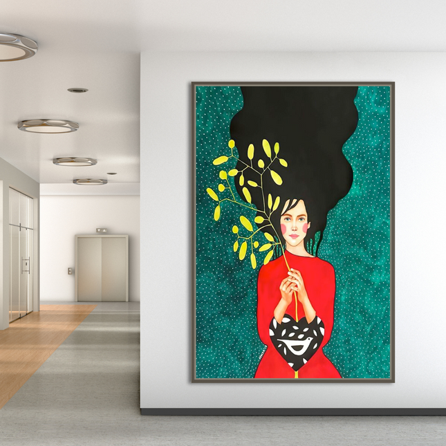 ChandelierDecor - Women Empowerment - Flower Women Canvas Wall Art