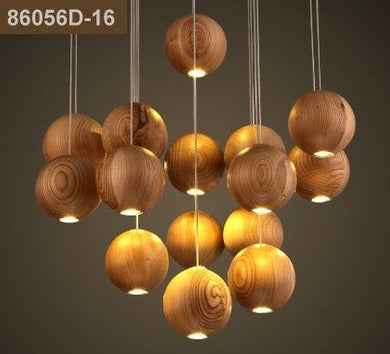 ChandelierDecor - Wooden Globe Pendant Light: Stylish Illumination
