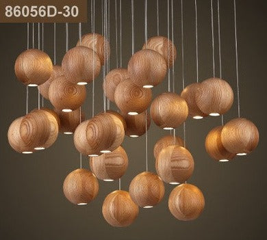 ChandelierDecor - Wooden Globe Pendant Light: Stylish Illumination