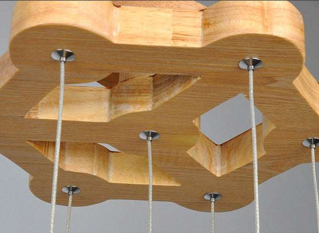 ChandelierDecor - Wooden Globe Pendant Light: Stylish Illumination