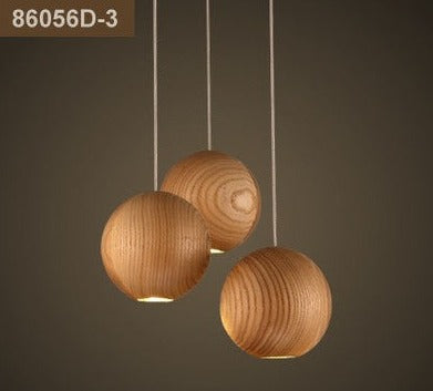 ChandelierDecor - Wooden Globe Pendant Light: Stylish Illumination