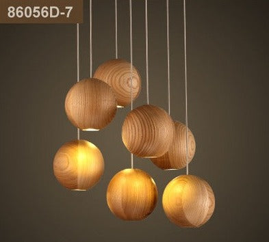 ChandelierDecor - Wooden Globe Pendant Light: Stylish Illumination