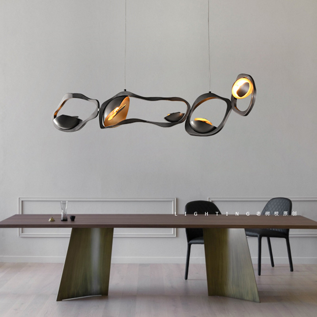 ChandelierDecor - XXX LED Rocks Style Chandelier Dining Island