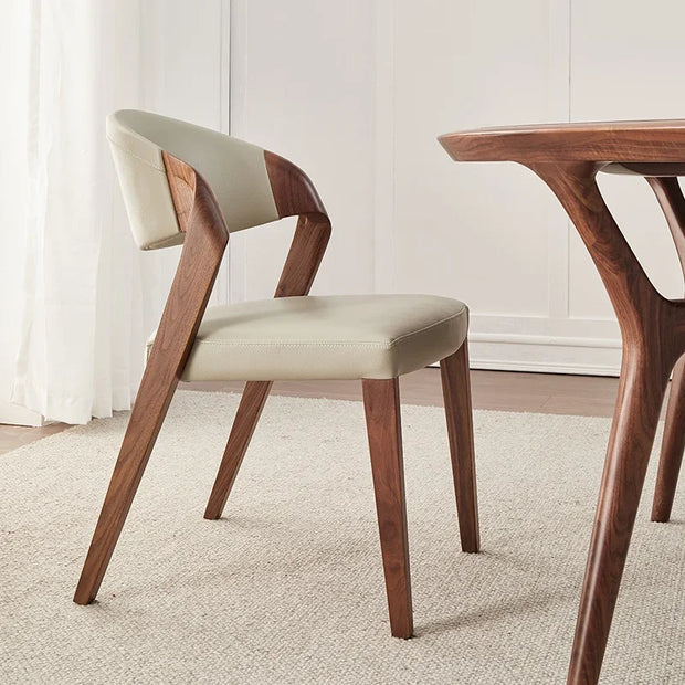 ChandelierDecor - Black Walnut Solid Wood Dining Chair