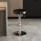 Black / Seat 34cm - Adjustable 62-82cm / Silver