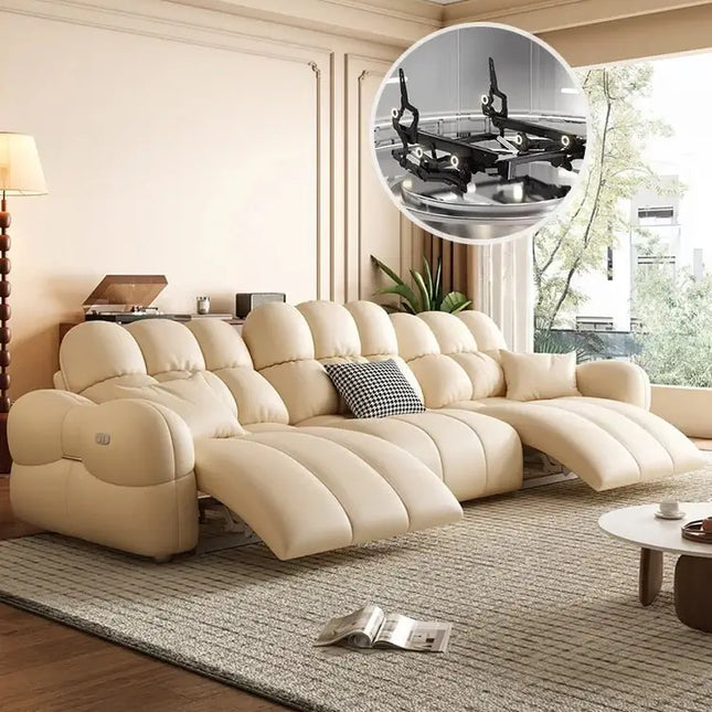Cloud Lazy Puff Extendable Large Sofa-Sofa Set