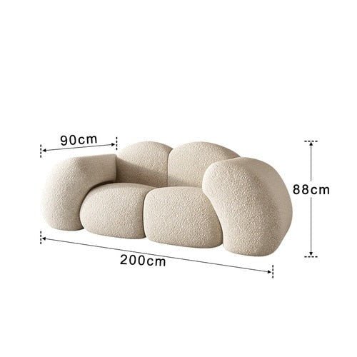 Cloud-Shaped Designer Sofa – Ultra-Plush Modern Luxury Seating-Sofa Set
