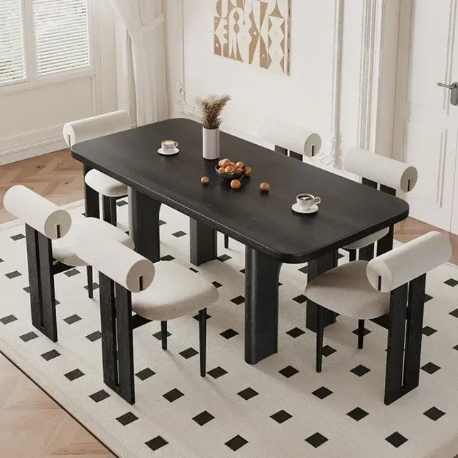 Comedor Classic Dining Table Set – Wooden Modern Dining Room Furniture-Dining Tables