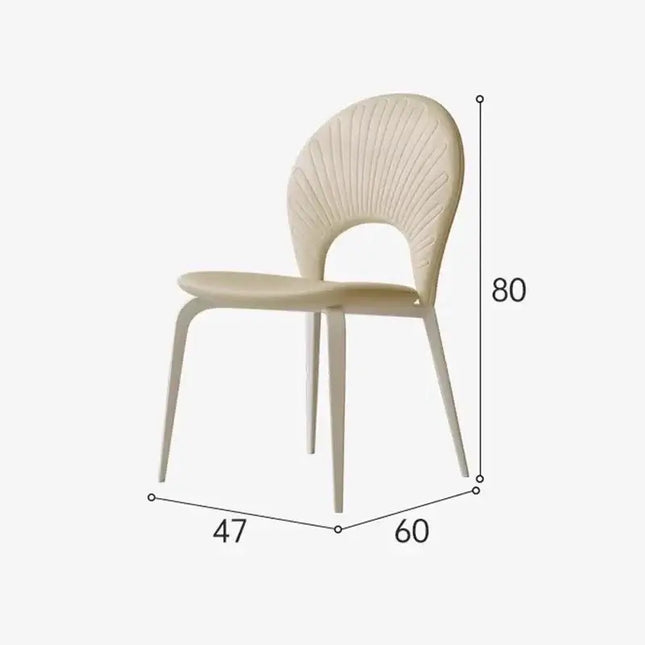 Comedor Leather Wooden Dining Chair-Dining Chairs