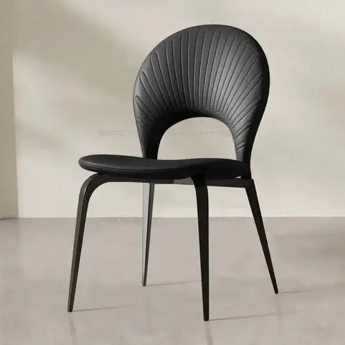 Comedor Leather Wooden Dining Chair-Dining Chairs
