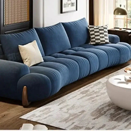 Curved Luxo Living Room Sofa Set-Sofa Set
