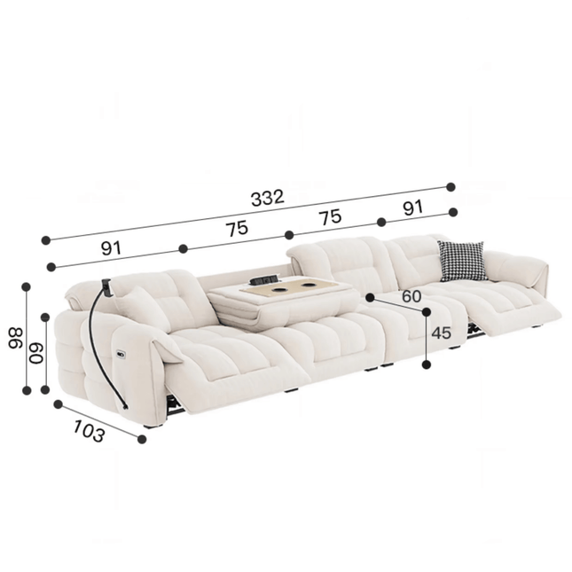 Designer Divano Fancy Electric Sofa Set-Sofa Set