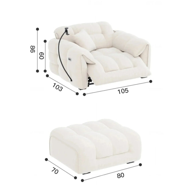 Designer Divano Fancy Electric Sofa Set-Sofa Set