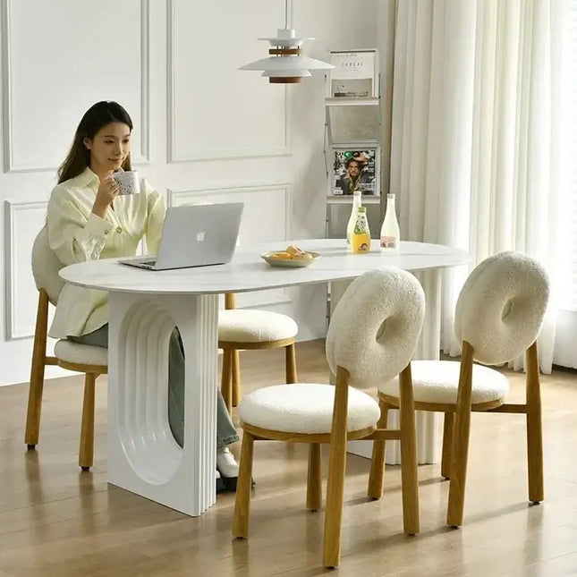 Designer Slate Dining Table Set – Lasting Durability-Dining Tables