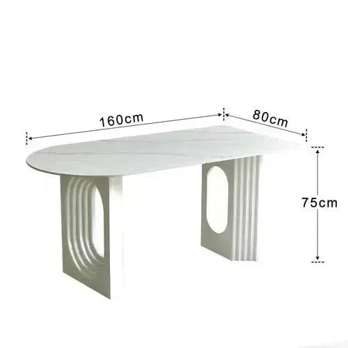 Designer Slate Dining Table Set – Lasting Durability-Dining Tables