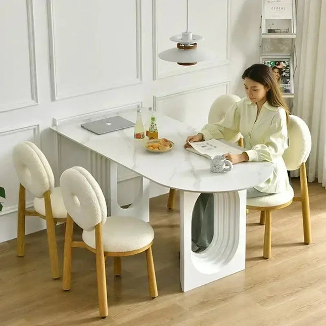 Designer Slate Dining Table Set – Lasting Durability-Dining Tables