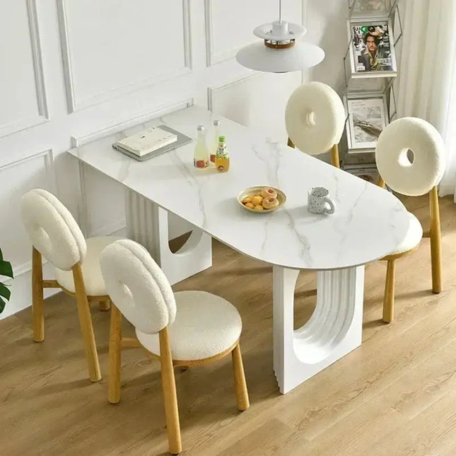 Designer Slate Dining Table Set – Lasting Durability-Dining Tables