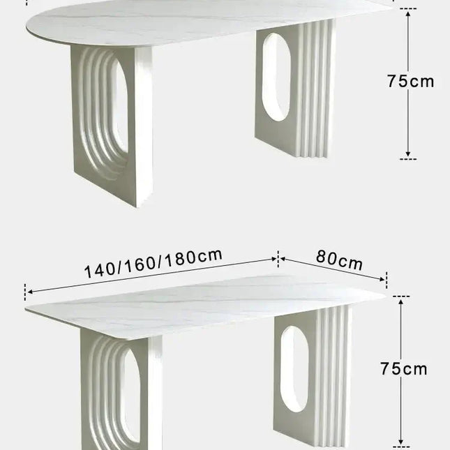 Designer Slate Dining Table Set – Lasting Durability-Dining Tables