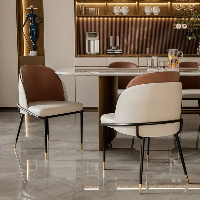 Faux Leather Designer Dining Chair-Dining Chairs