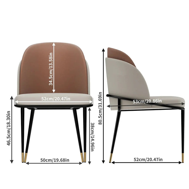 Faux Leather Designer Dining Chair-Dining Chairs