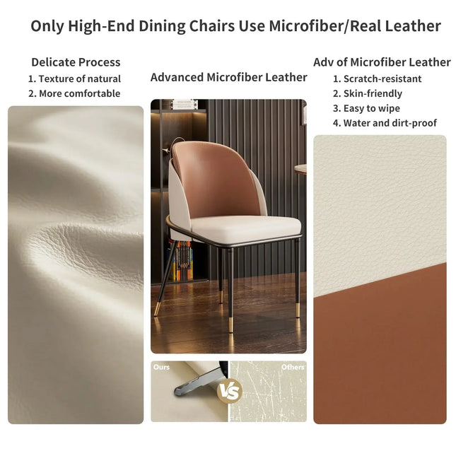 Faux Leather Designer Dining Chair-Dining Chairs