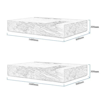 Italian Style Minimalist Marble Coffee Table-Coffee Table