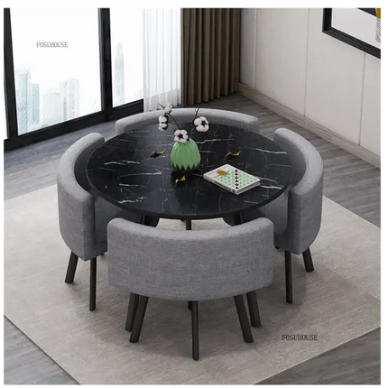 Luxury Circular Dining Table – Space-Saving Elegance & Comfort-Dining Tables