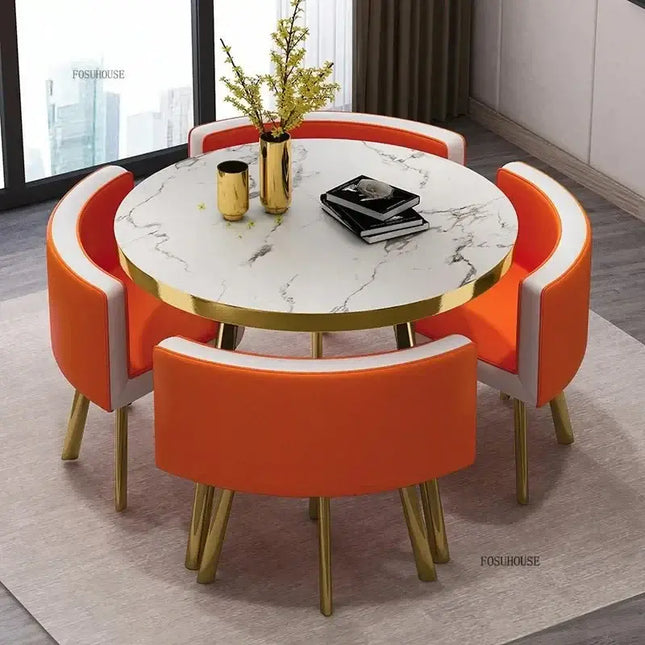 Luxury Circular Dining Table – Space-Saving Elegance & Comfort-Dining Tables