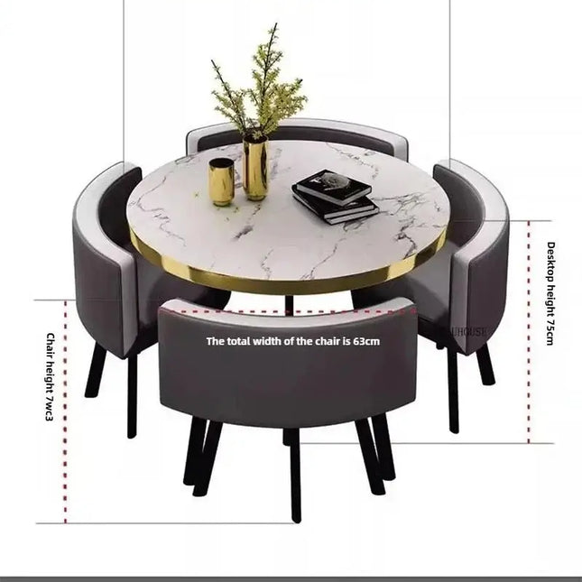 Luxury Circular Dining Table – Space-Saving Elegance & Comfort-Dining Tables