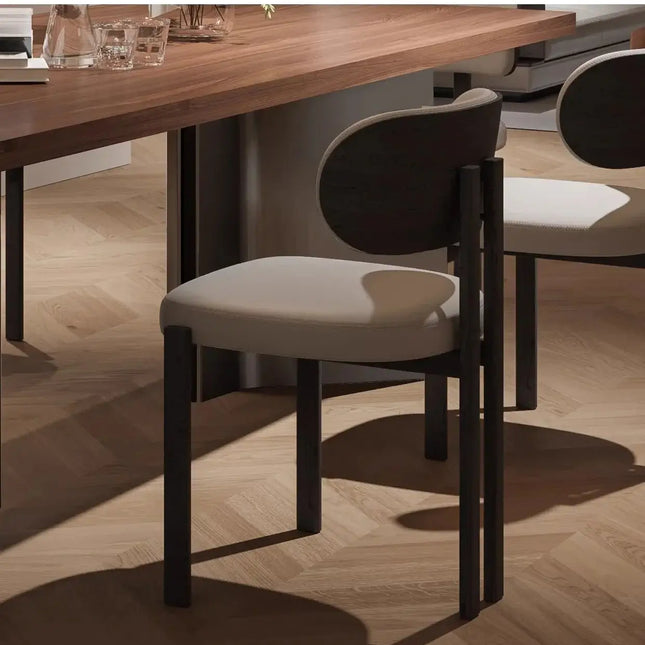 Retro Solid Wood Antique Walnut Dining Table Set – Timeless Craftsmanship-Dining Tables