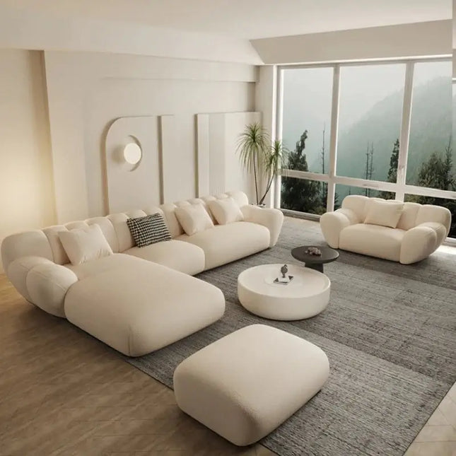 Tulip Loveseat Lounge Corner Sofa Set-Sofa Set