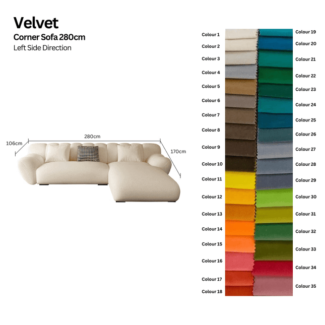 Tulip Loveseat Lounge Corner Sofa Set-Sofa Set